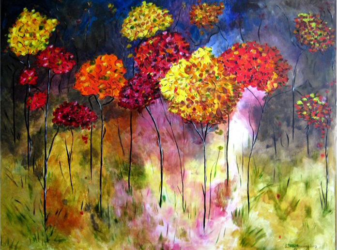 Fall colours painting